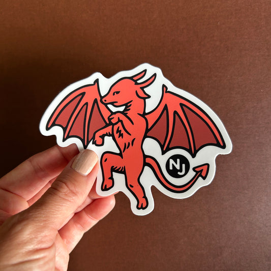 NJ Jovial Jersey Devil Vinyl Decal