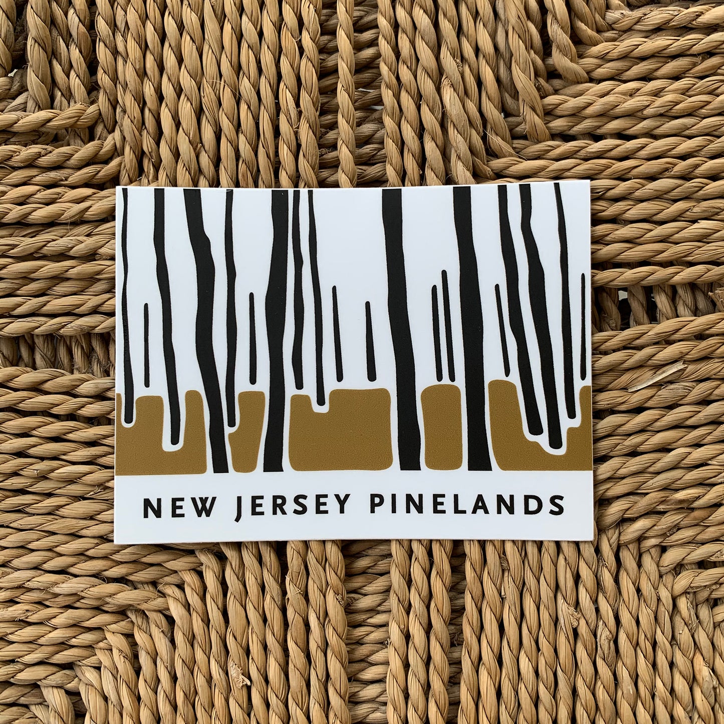 NJ Minimal New Jersey Pinelands Vinyl Decal