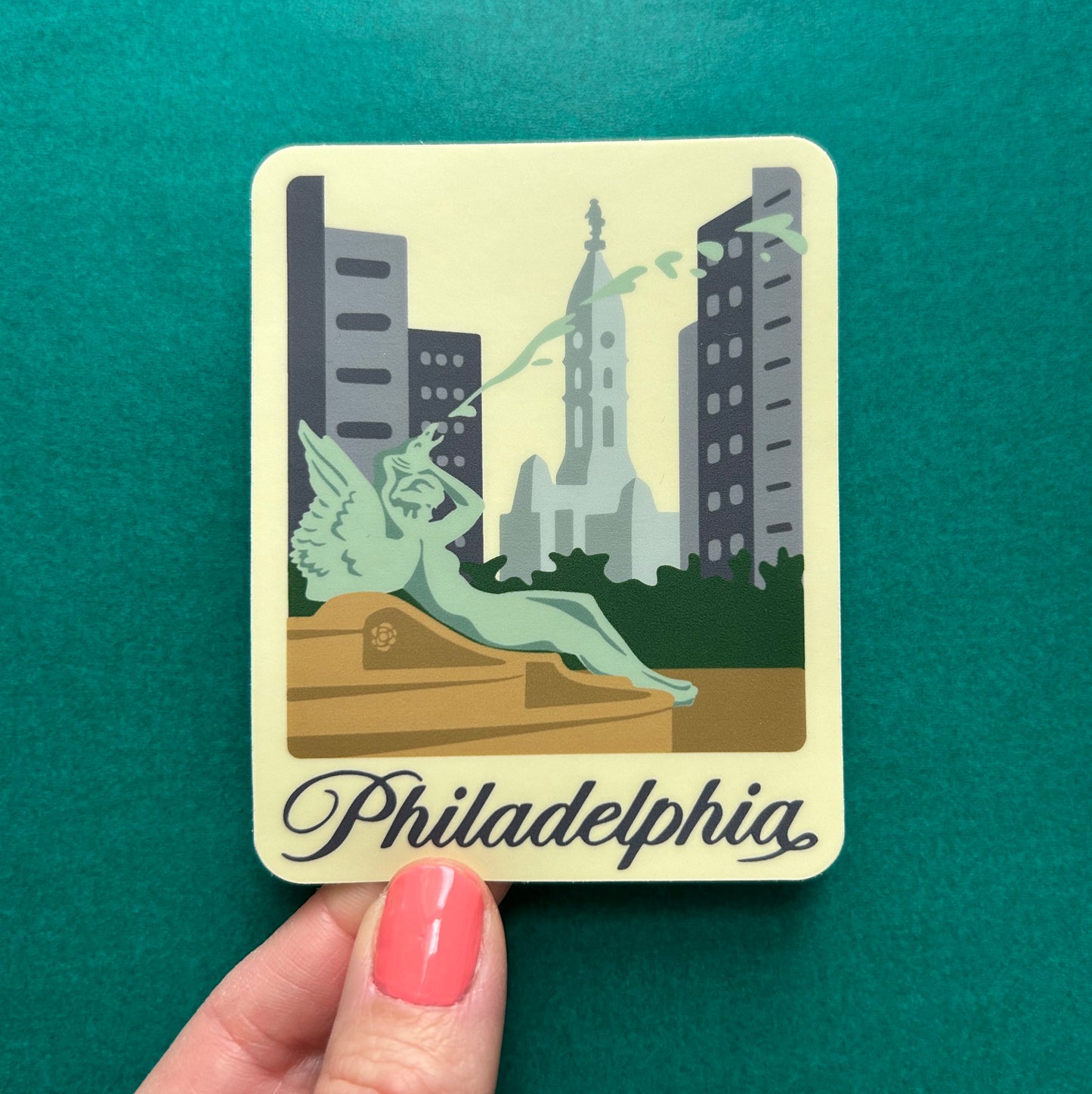 Philadelphia Logan Square Vinyl Decal