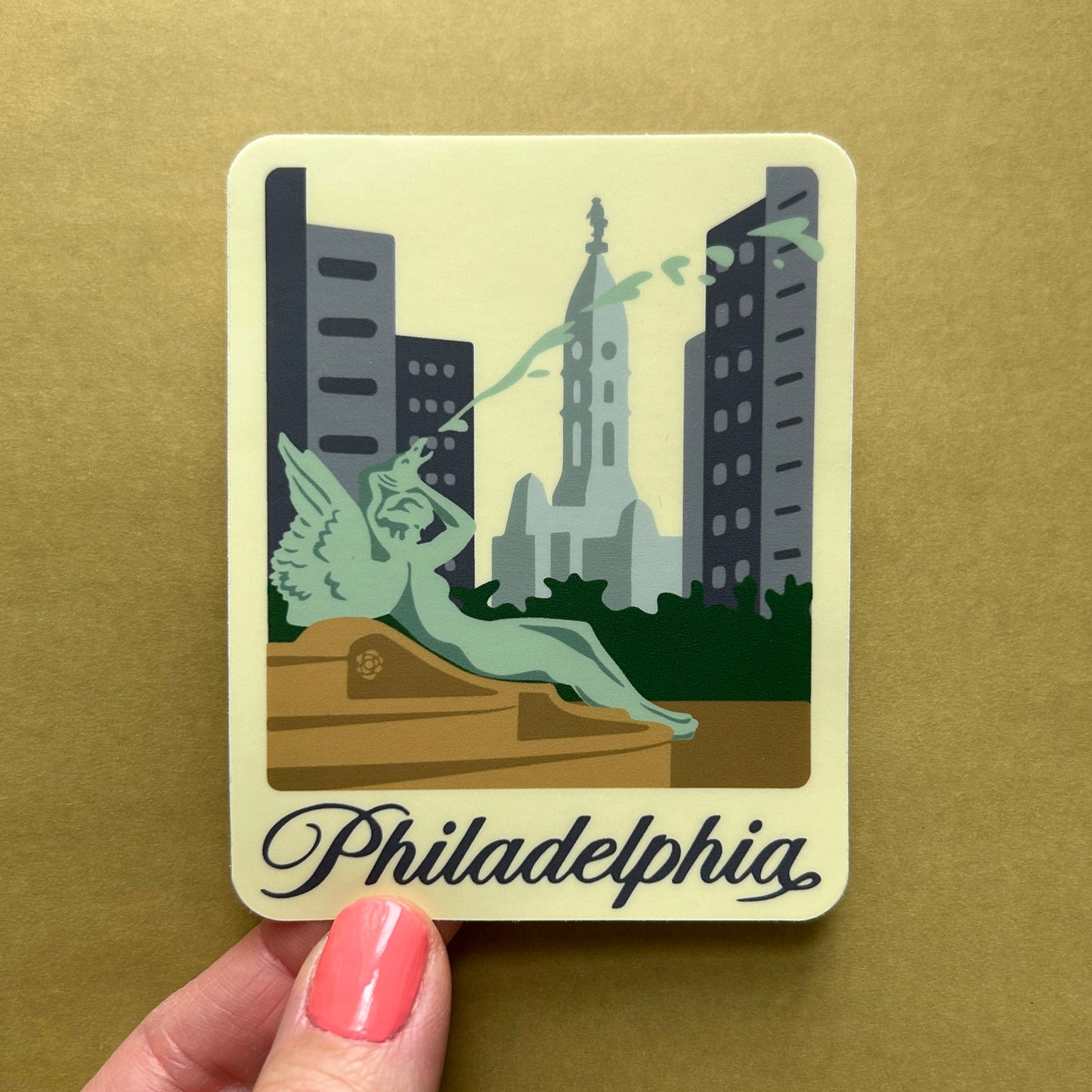 Philadelphia Logan Square Vinyl Decal