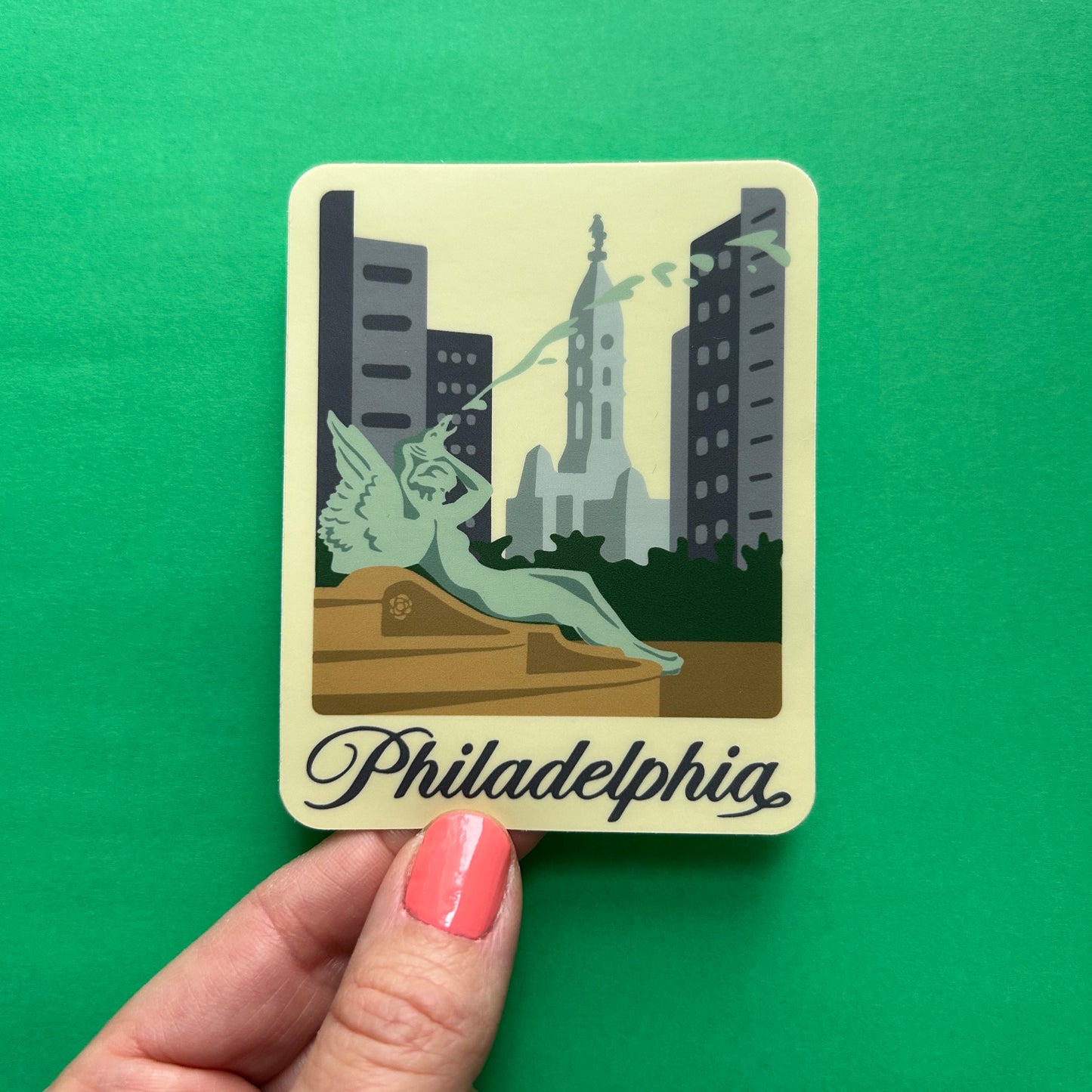 Philadelphia Logan Square Vinyl Decal