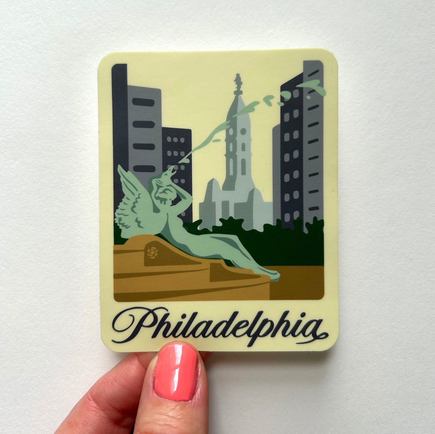 Philadelphia Logan Square Vinyl Decal