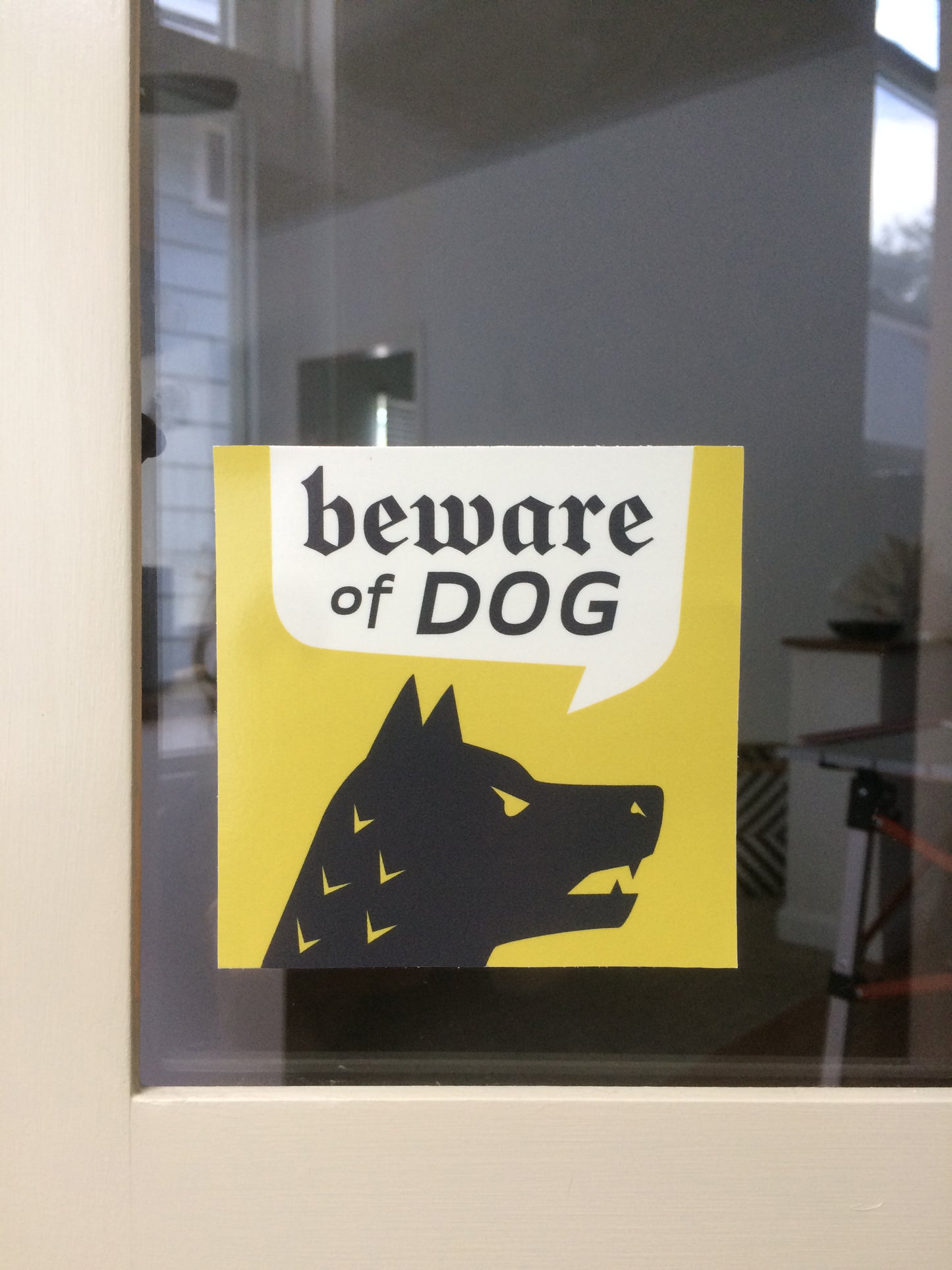 Beware of Guard Dog Vinyl Decal