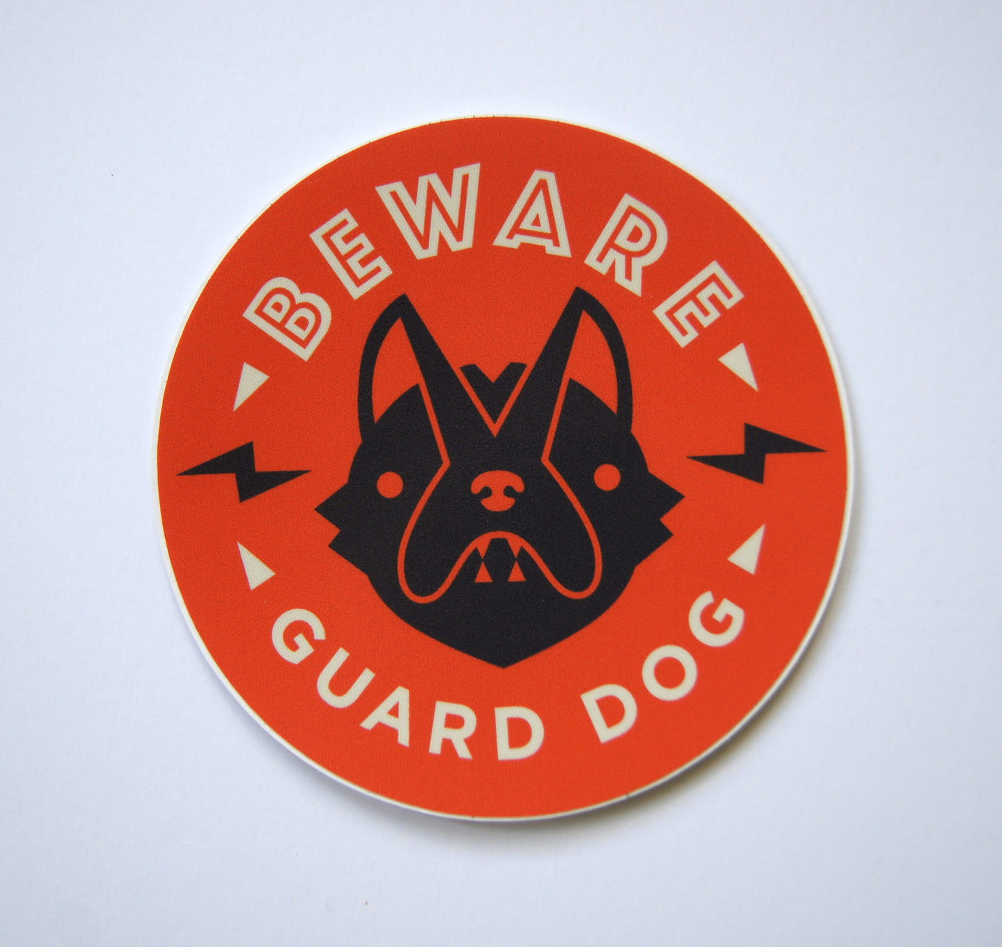 Beware of Guard Dog Vinyl Decal