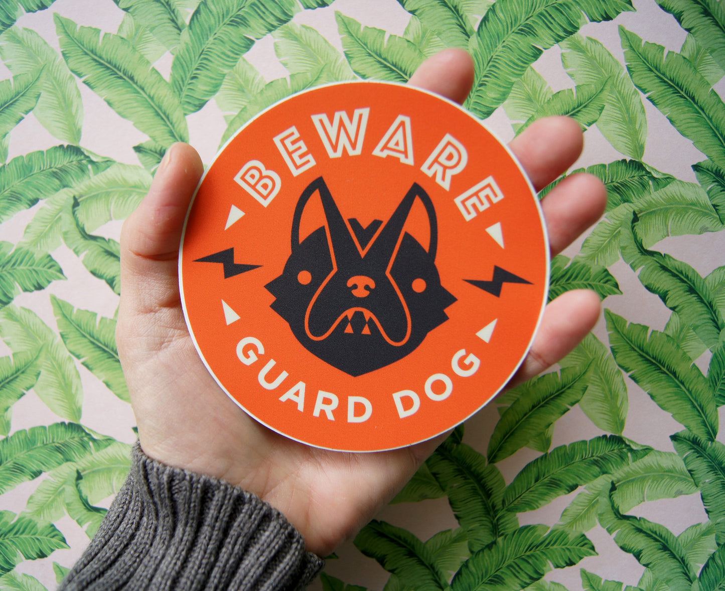 Beware of Guard Dog Vinyl Decal