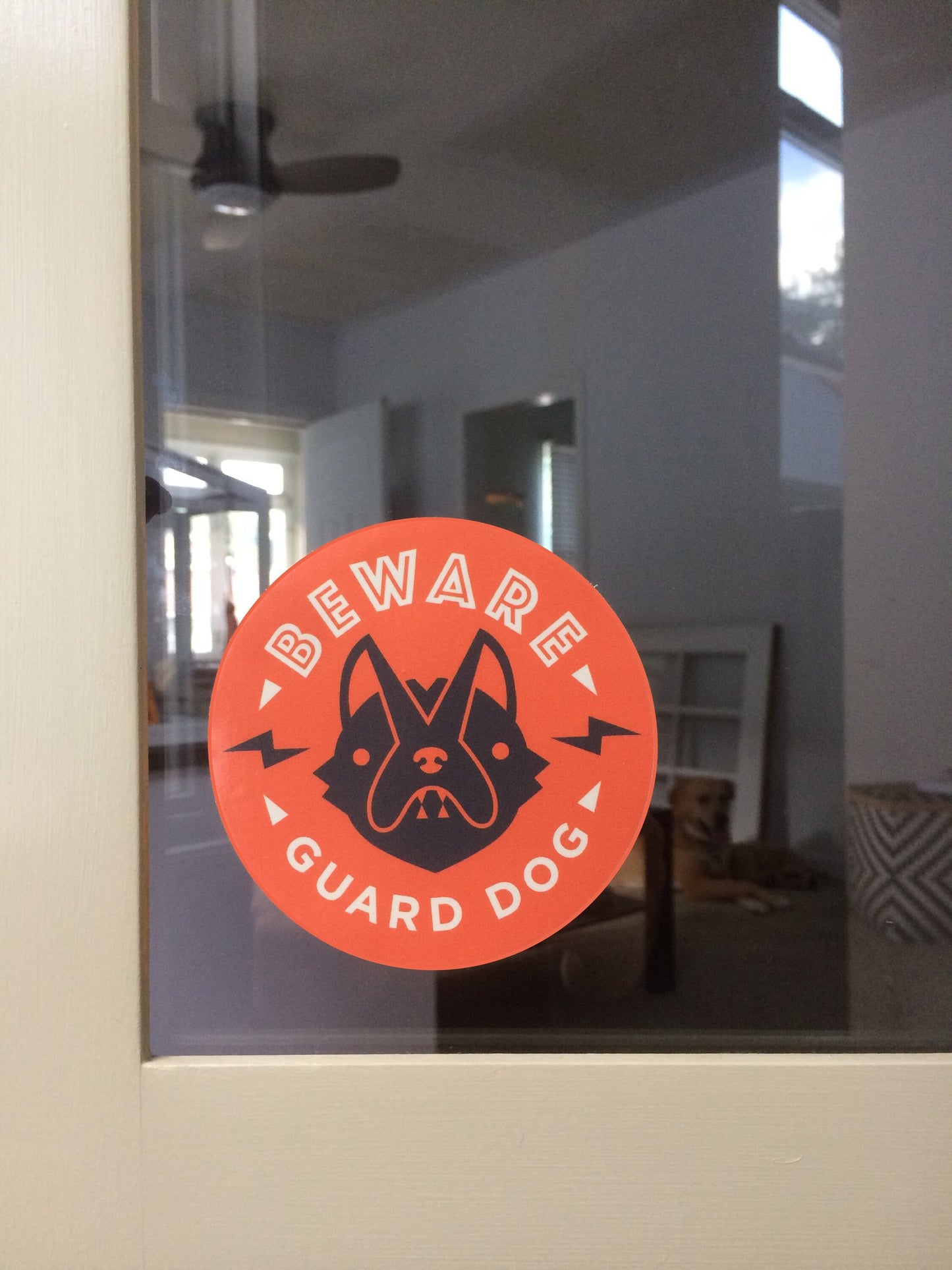 Beware of Guard Dog Vinyl Decal