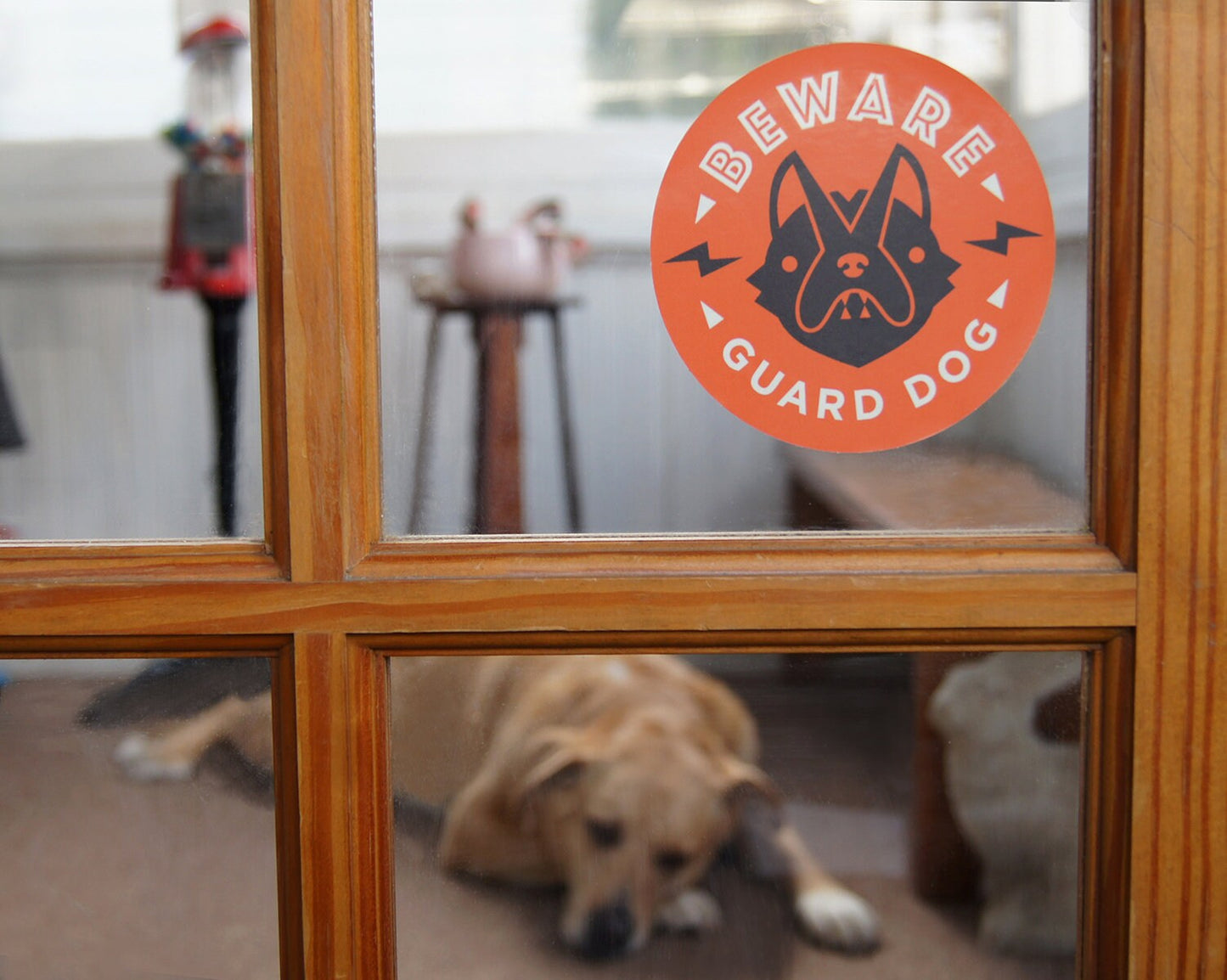 Beware of Guard Dog Vinyl Decal