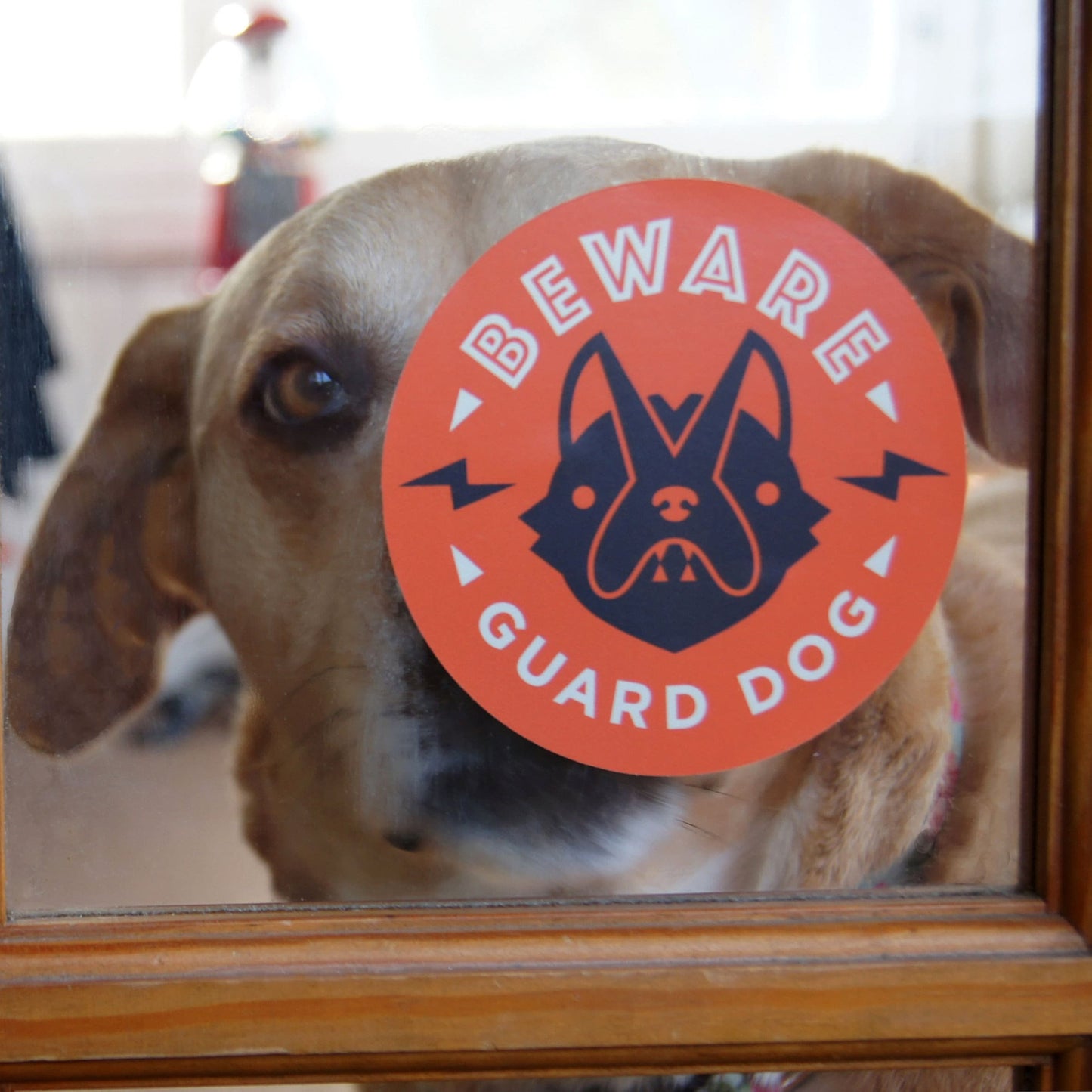 Beware of Guard Dog Vinyl Decal