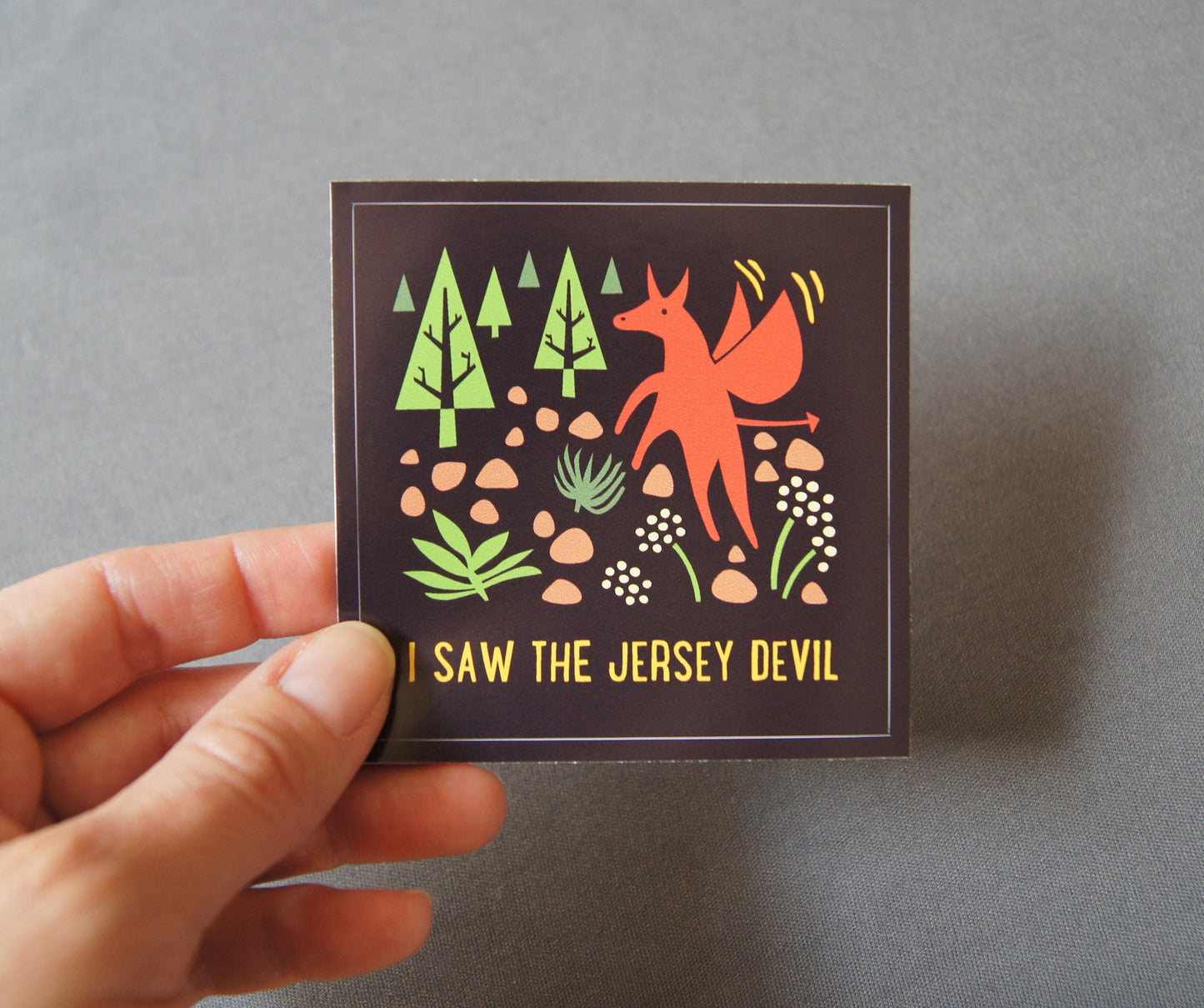 NJ I Saw the Jersey Devil Vinyl Decal