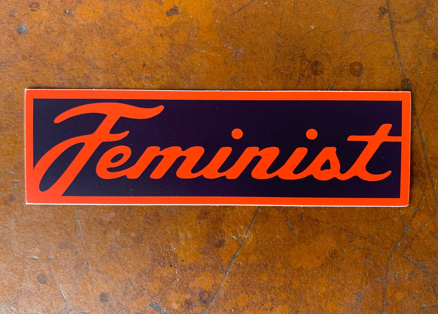 Feminist Script Vinyl Decal