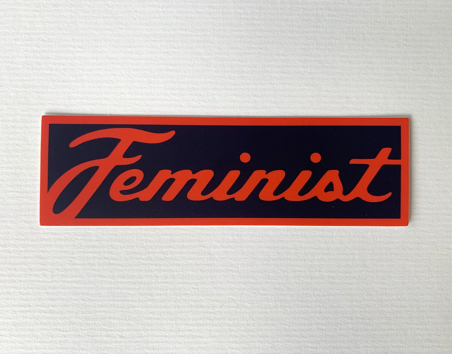 Feminist Script Vinyl Decal