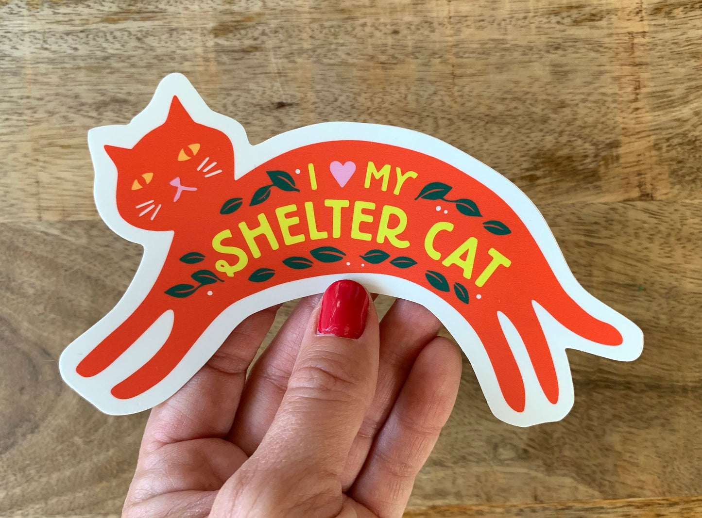 Adopt a Shelter Cat Vinyl Decal