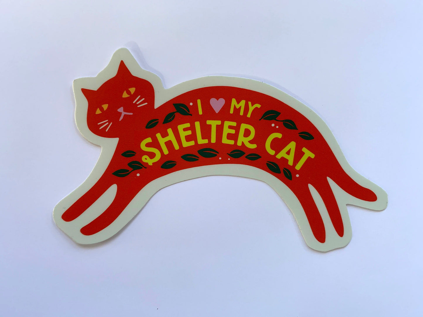 Adopt a Shelter Cat Vinyl Decal