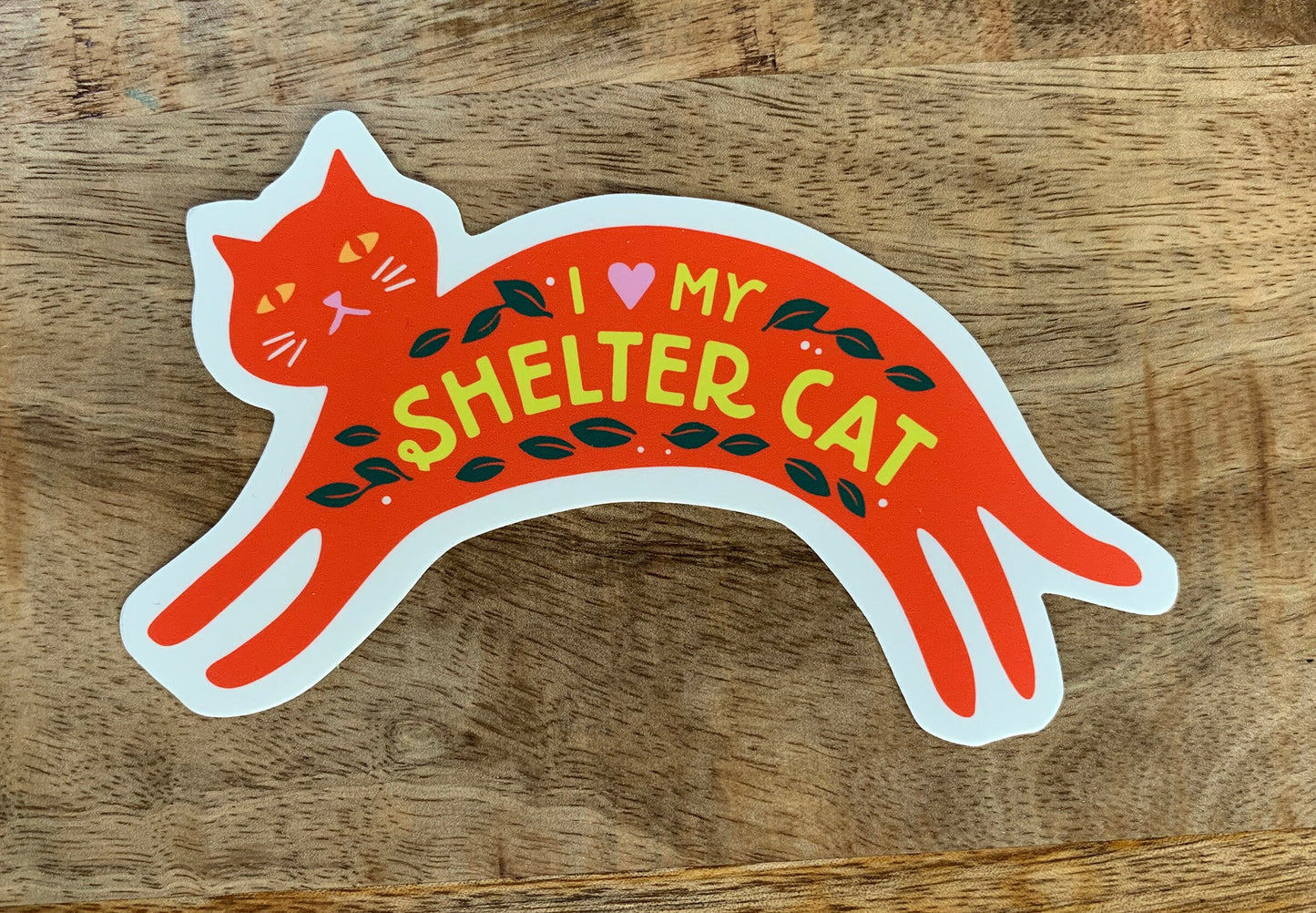 Adopt a Shelter Cat Vinyl Decal