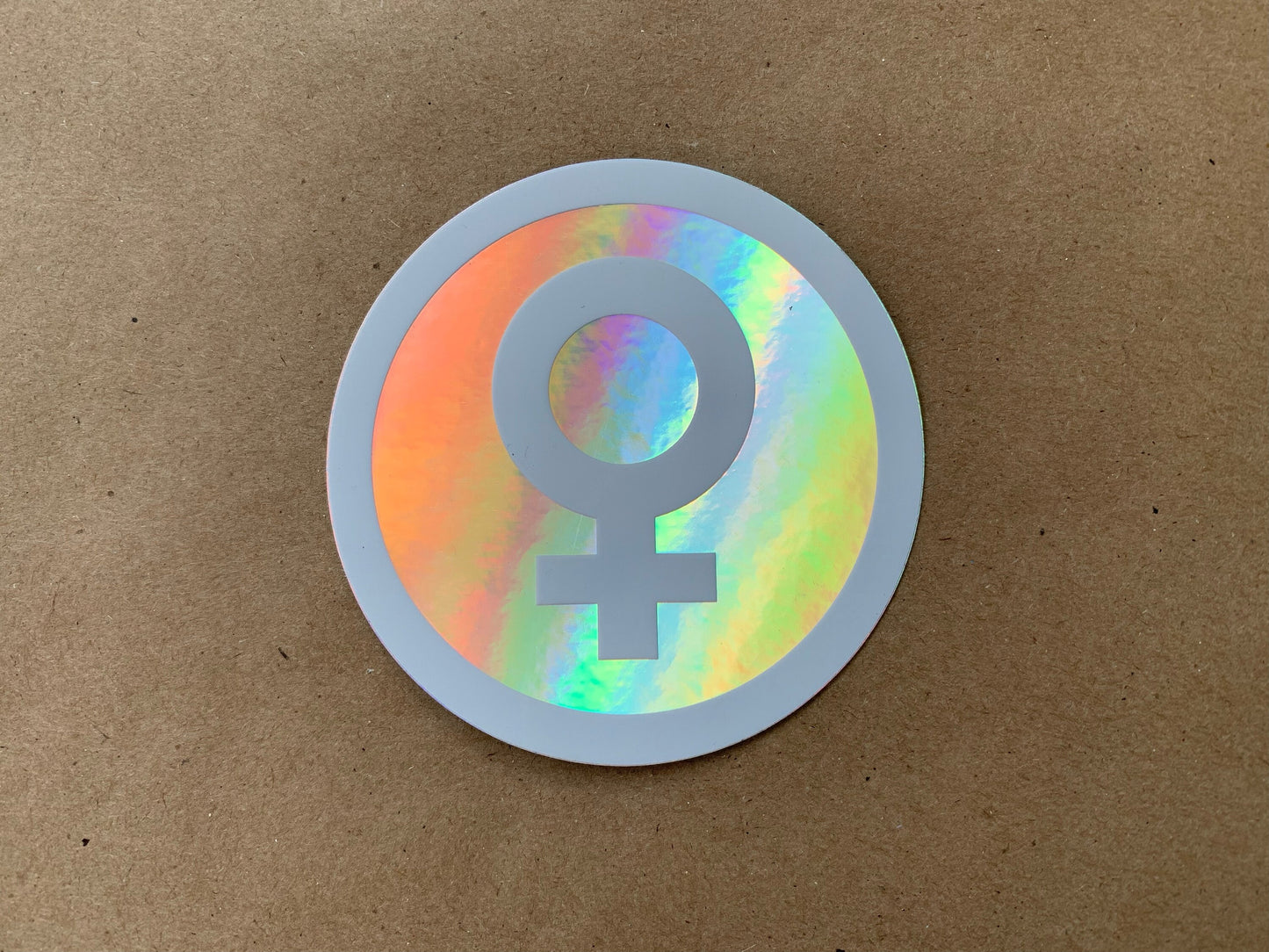 Feminist Holographic Vinyl Decal