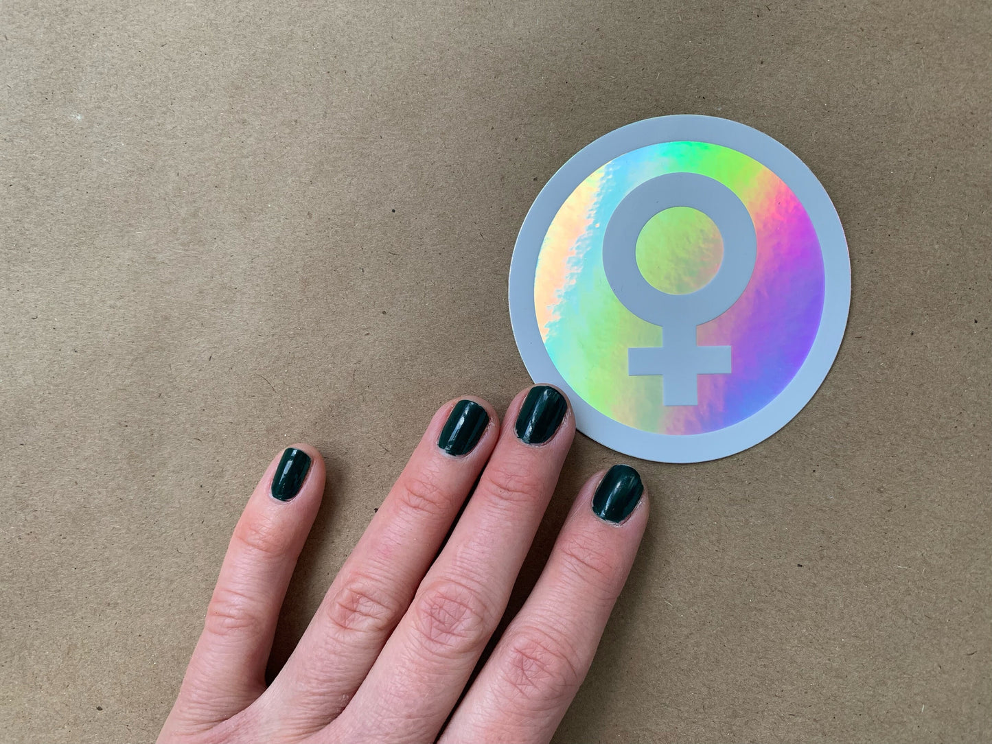 Feminist Holographic Vinyl Decal