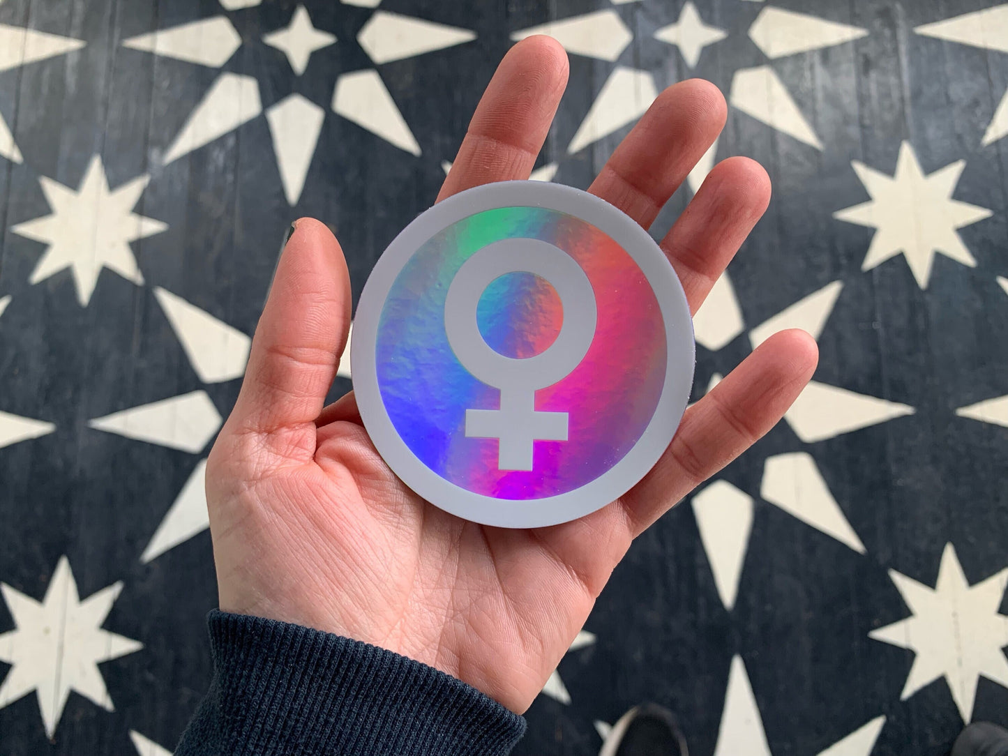 Feminist Holographic Vinyl Decal