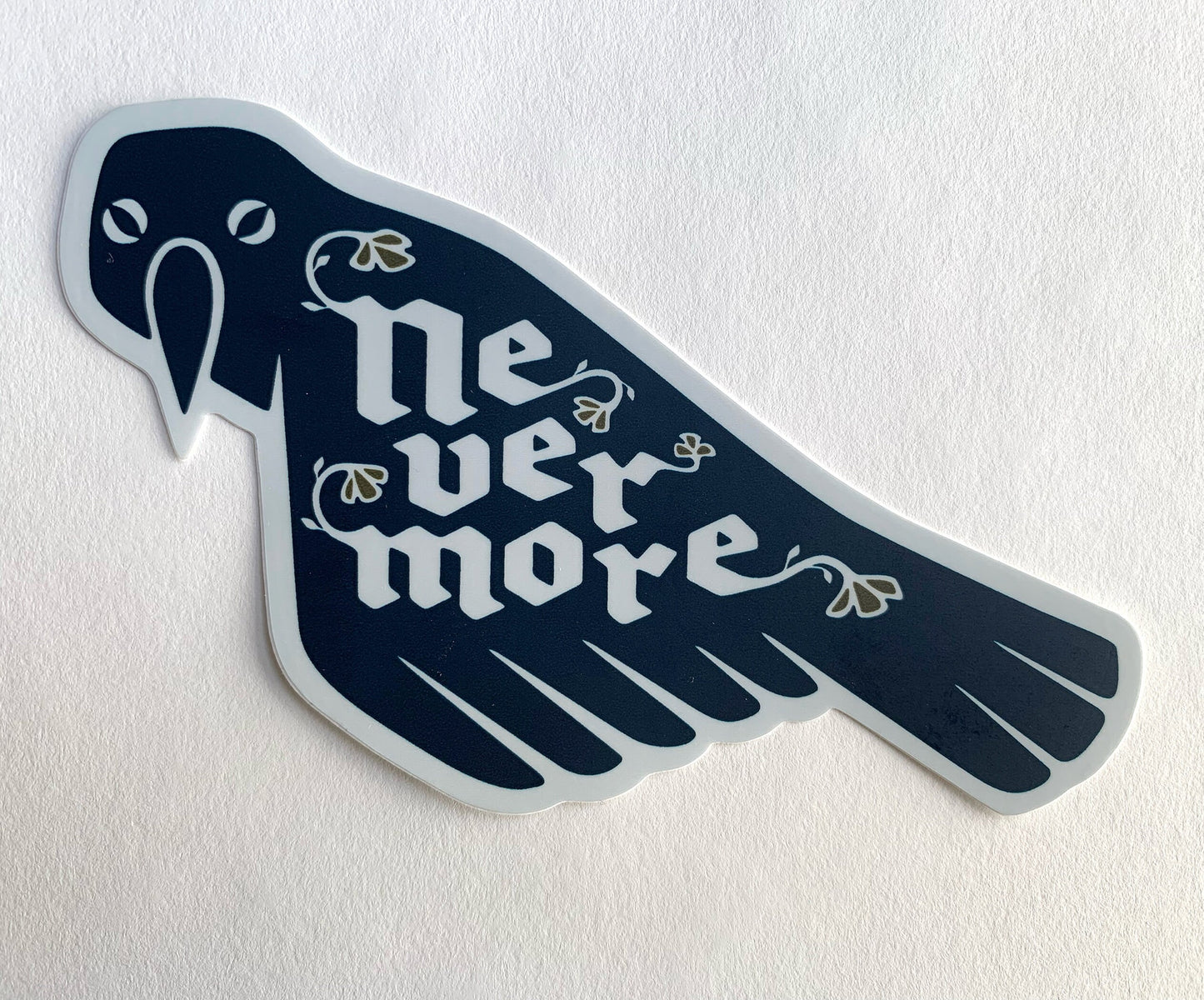 Edgar Allan Poe Nevermore Raven Vinyl Decal