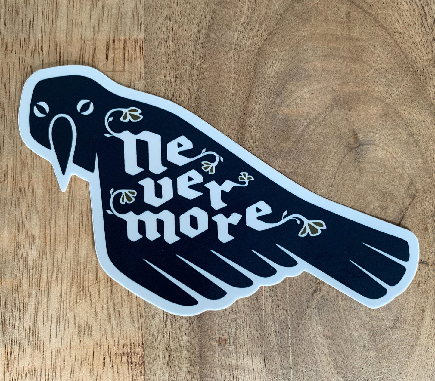 Edgar Allan Poe Nevermore Raven Vinyl Decal