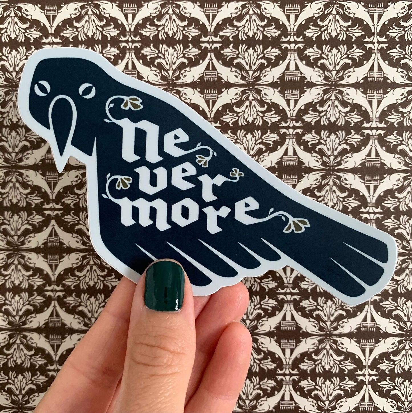 Edgar Allan Poe Nevermore Raven Vinyl Decal