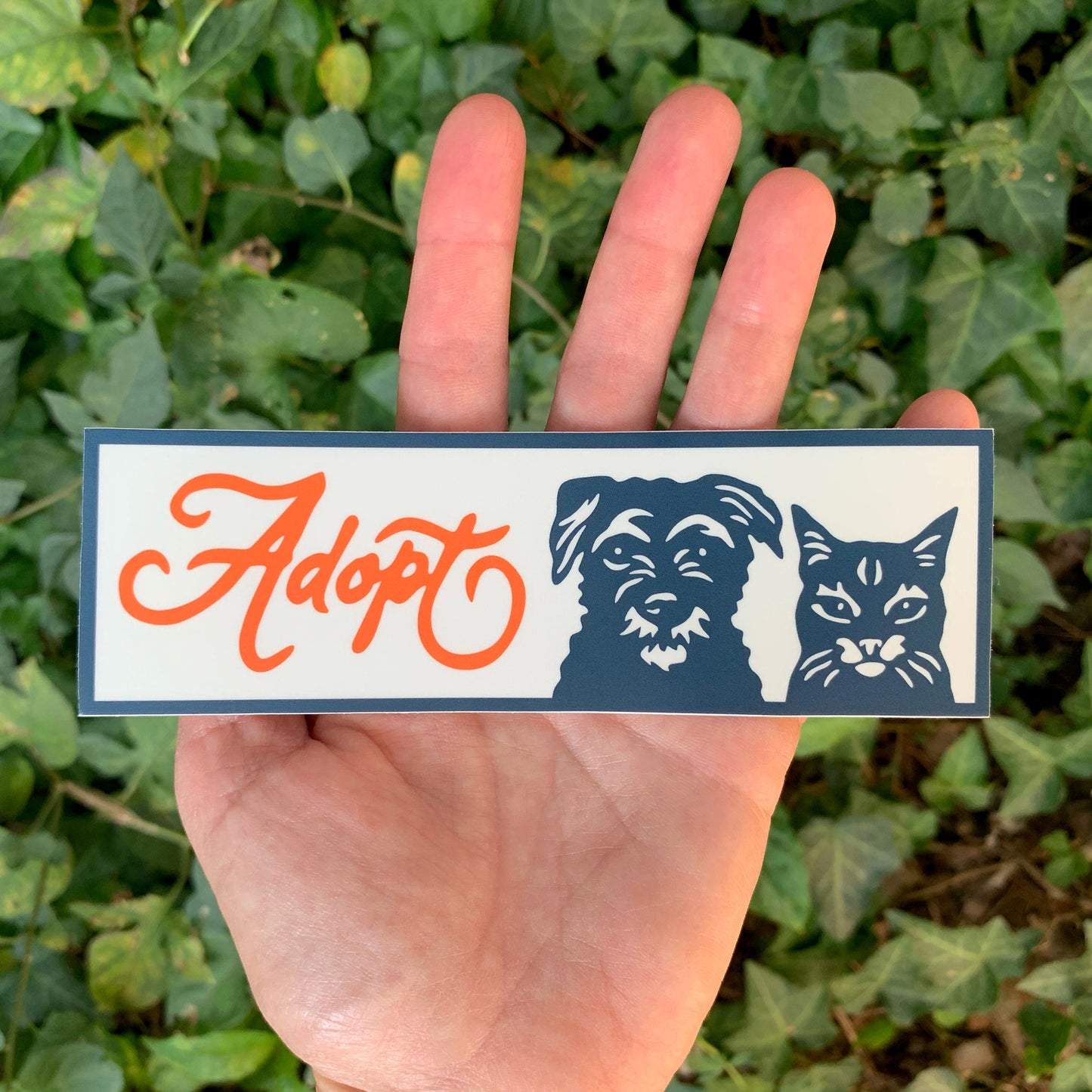 Adopt a Pet with Cat and Dog Vinyl Decal