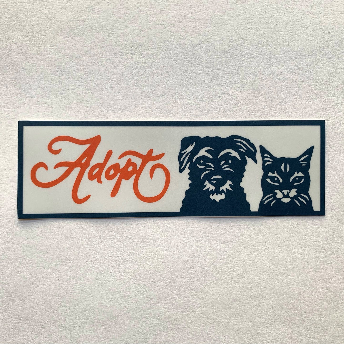 Adopt a Pet with Cat and Dog Vinyl Decal