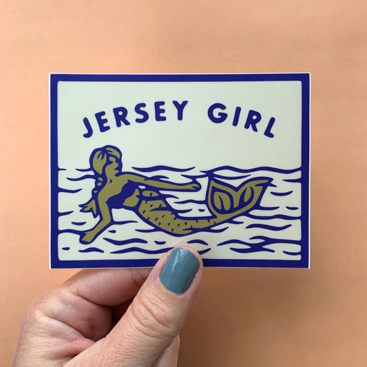 NJ Jersey Girl Mermaid Vinyl Decal