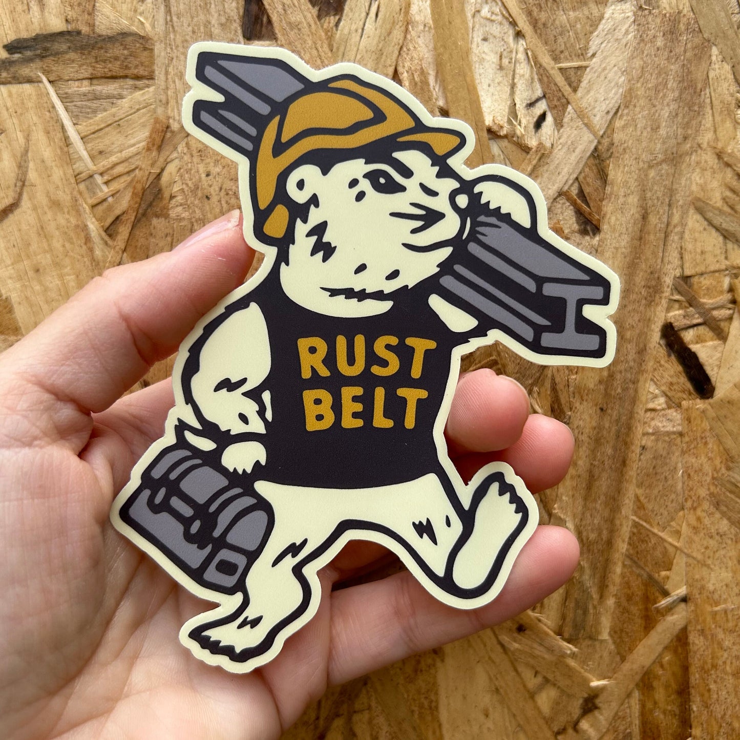 Rust Belt Groundhog Vinyl Decal