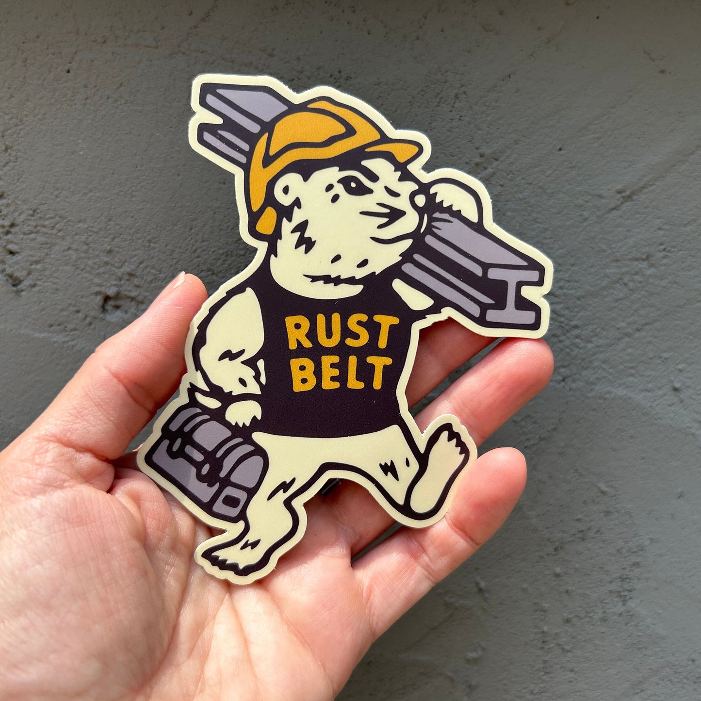 Rust Belt Groundhog Vinyl Decal