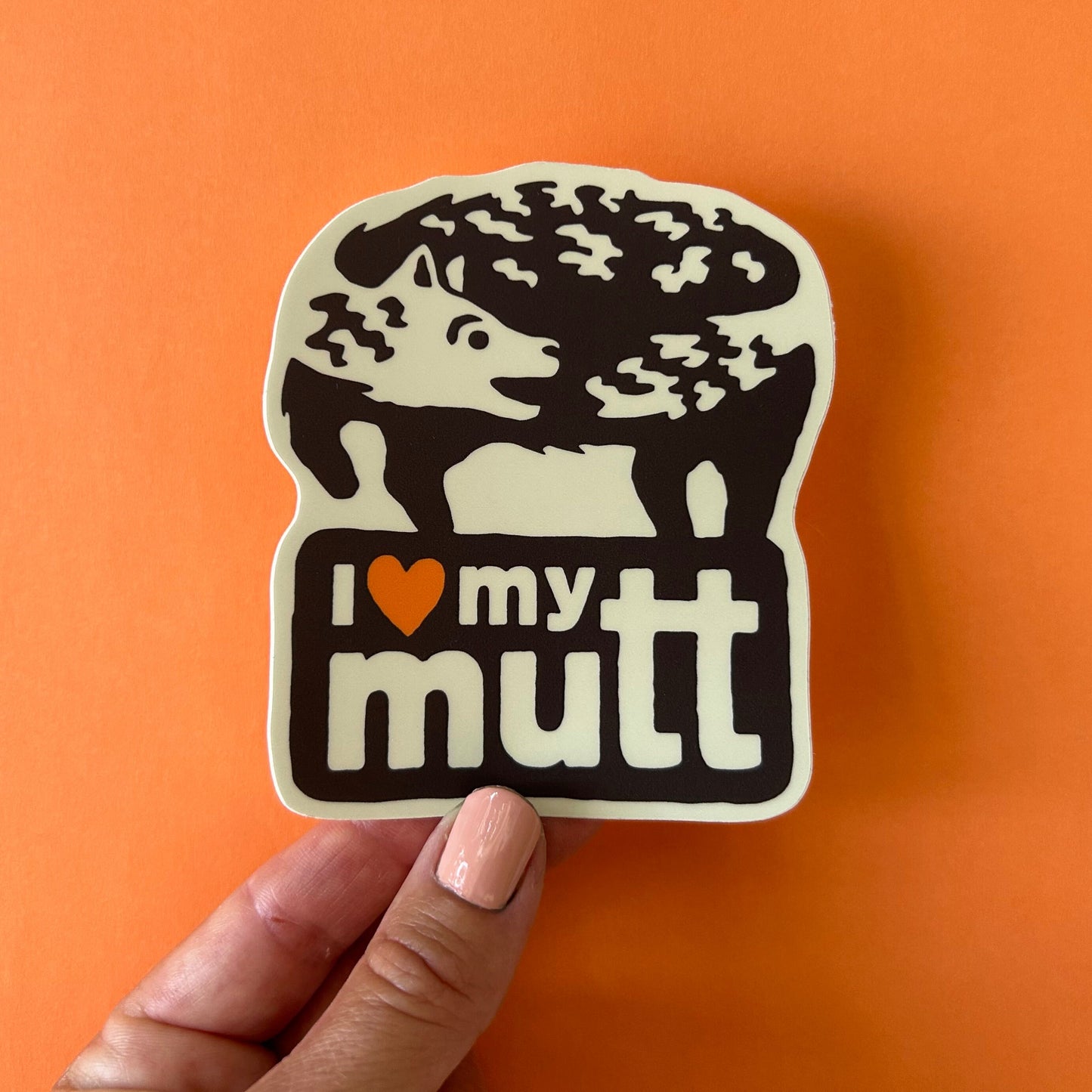 Adopt a Mutt Vinyl Decal