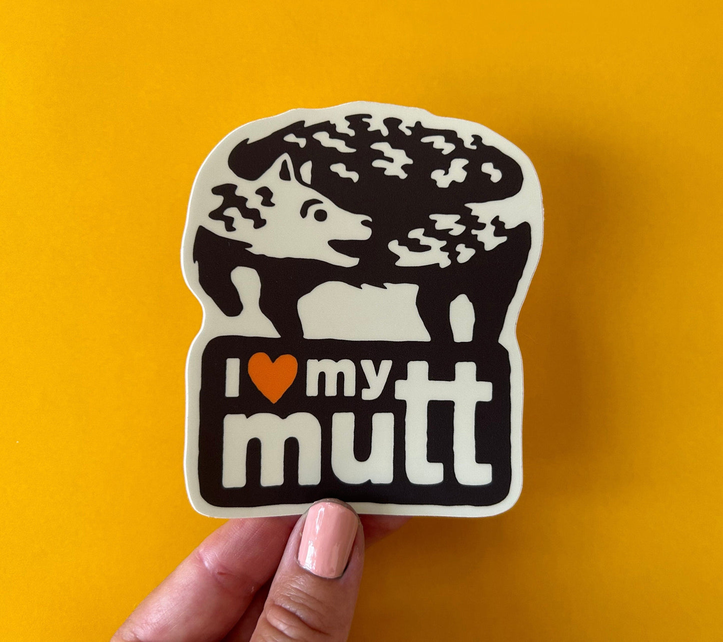 Adopt a Mutt Vinyl Decal